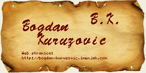 Bogdan Kuruzović vizit kartica